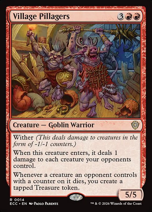 Village Pillagers #14 from Lorwyn Eclipsed Commander