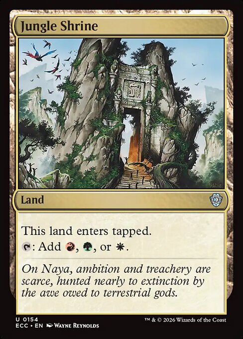 Jungle Shrine #154 from Lorwyn Eclipsed Commander