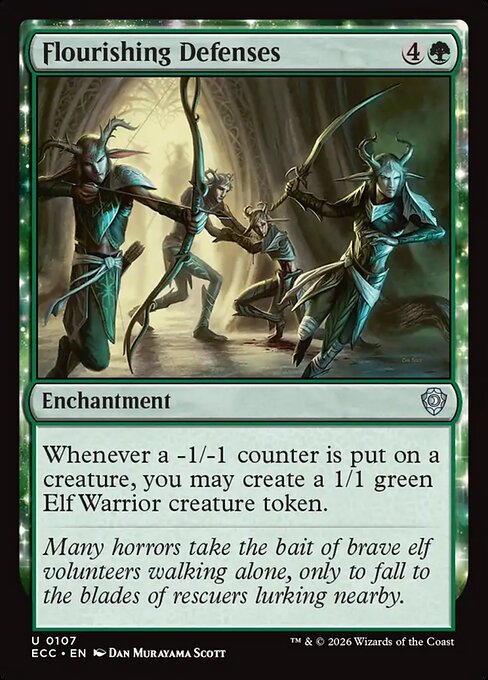 Flourishing Defenses #107 from Lorwyn Eclipsed Commander