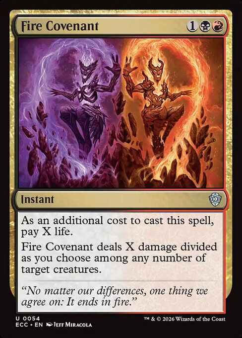 Fire Covenant #54 from Lorwyn Eclipsed Commander