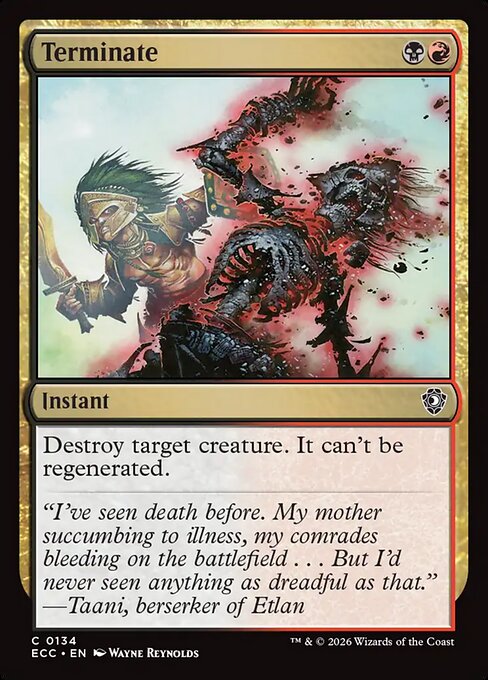 Terminate #134 from Lorwyn Eclipsed Commander