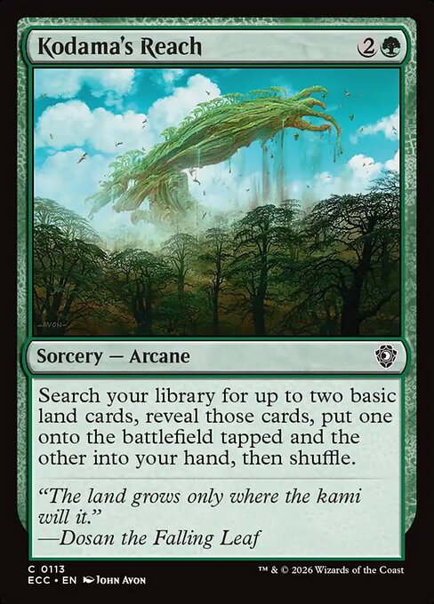 Kodama's Reach #113 from Lorwyn Eclipsed Commander