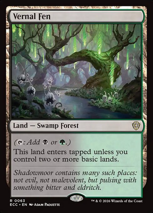 Vernal Fen #63 from Lorwyn Eclipsed Commander