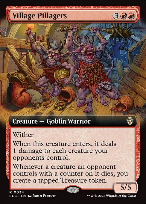 Village Pillagers #34 from Lorwyn Eclipsed Commander