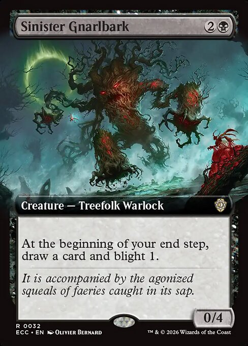 Sinister Gnarlbark #32 from Lorwyn Eclipsed Commander