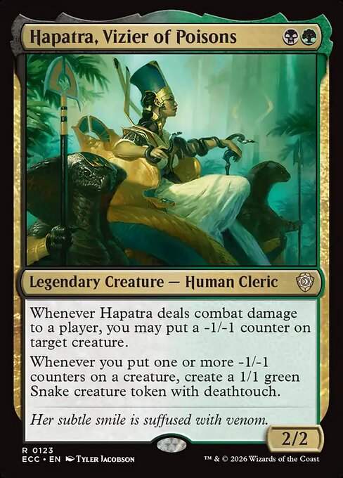 Hapatra, Vizier of Poisons #123 from Lorwyn Eclipsed Commander