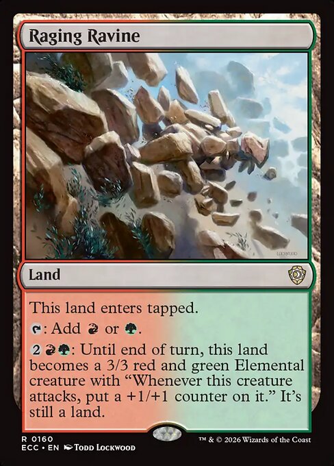 Raging Ravine #160 from Lorwyn Eclipsed Commander