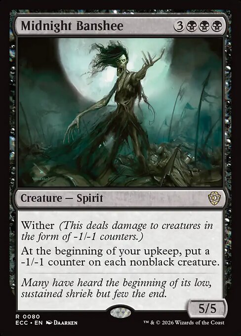 Midnight Banshee #80 from Lorwyn Eclipsed Commander