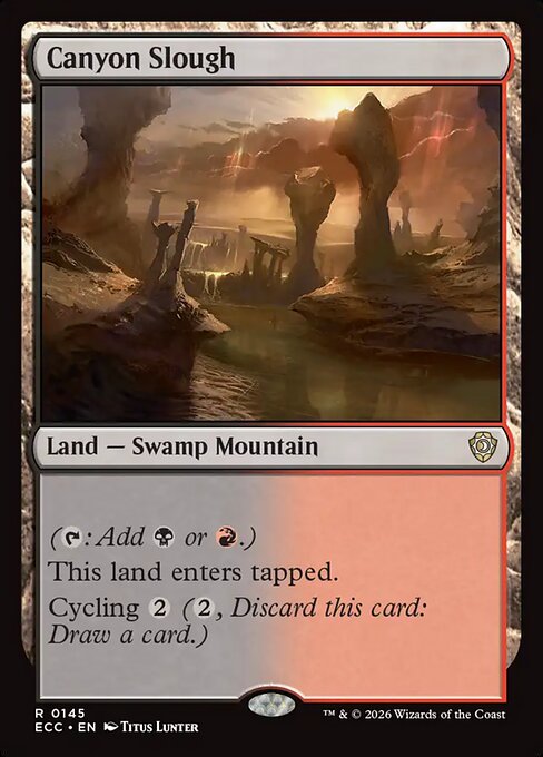 Canyon Slough #145 from Lorwyn Eclipsed Commander