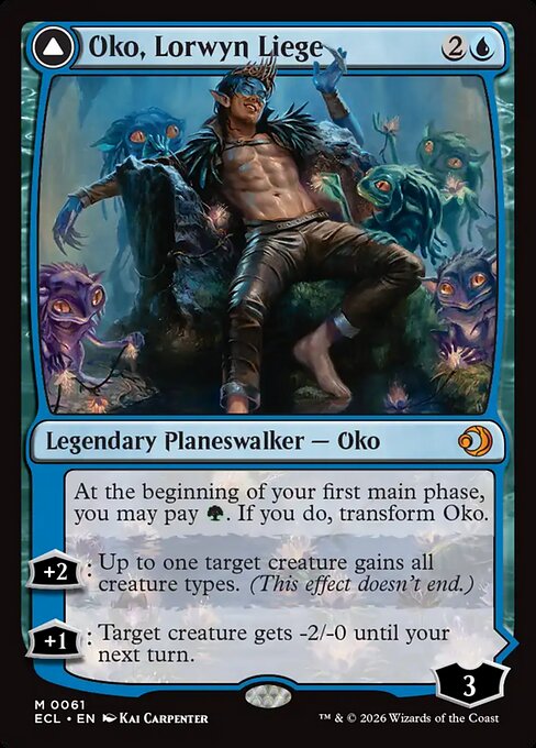 Oko, Lorwyn Liege // Oko, Shadowmoor Scion #61 from Lorwyn Eclipsed