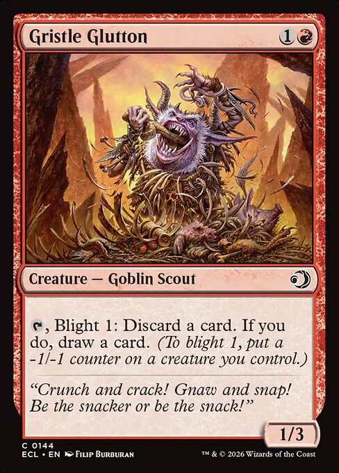 Gristle Glutton #144 from Lorwyn Eclipsed