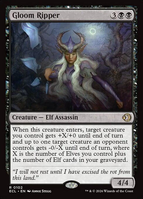 Gloom Ripper #102 from Lorwyn Eclipsed