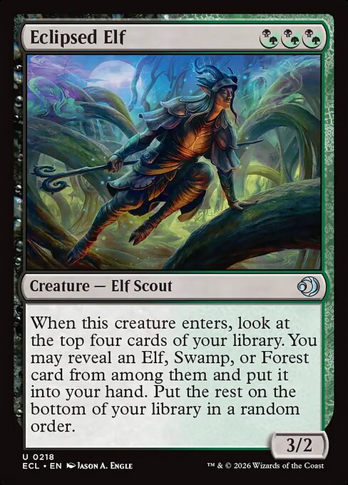 Eclipsed Elf #218 from Lorwyn Eclipsed