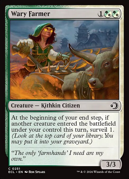 Wary Farmer #251 from Lorwyn Eclipsed