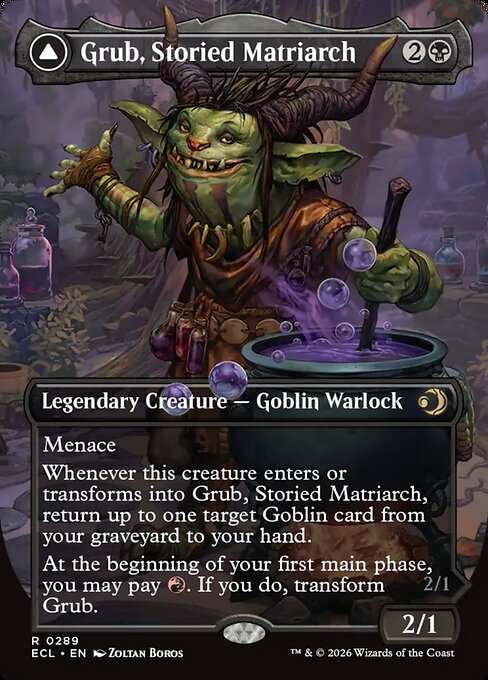Grub, Storied Matriarch // Grub, Notorious Auntie #289 from Lorwyn Eclipsed