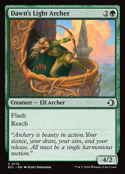 Dawn's Light Archer #174 from Lorwyn Eclipsed