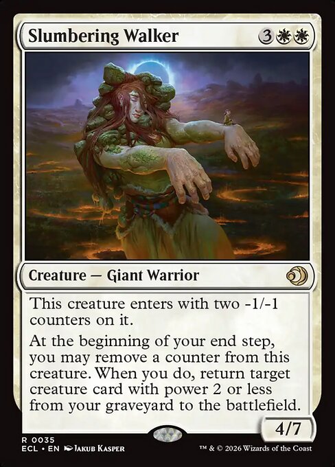 Slumbering Walker #35 from Lorwyn Eclipsed