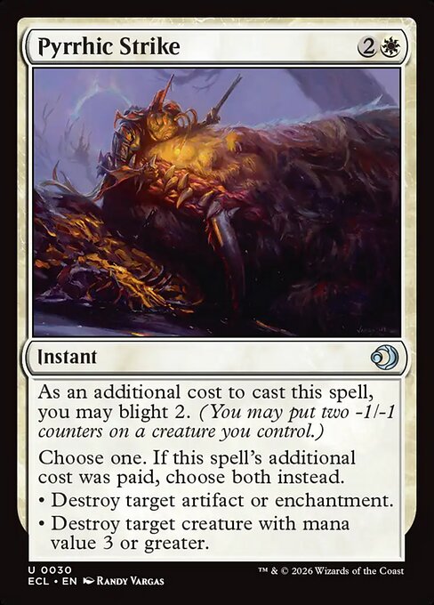 Pyrrhic Strike #30 from Lorwyn Eclipsed