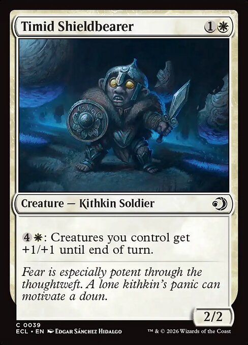 Timid Shieldbearer #39 from Lorwyn Eclipsed