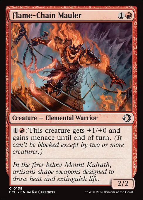 Flame-Chain Mauler #138 from Lorwyn Eclipsed