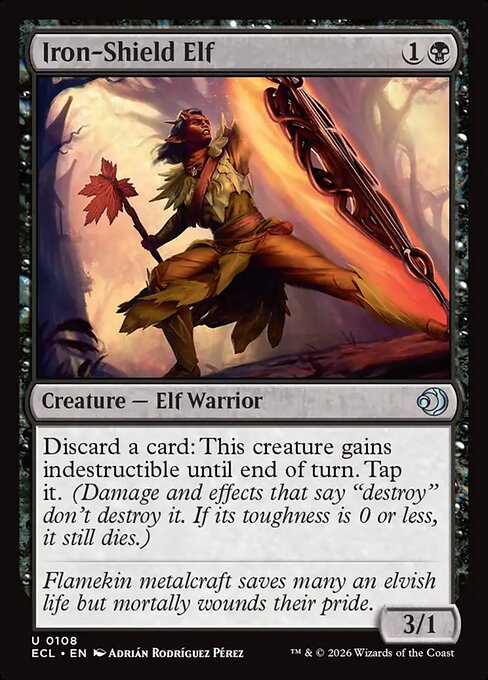 Iron-Shield Elf #108 from Lorwyn Eclipsed