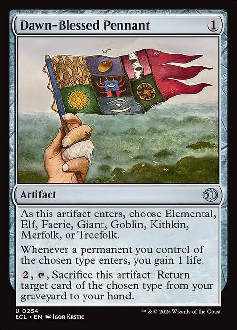 Dawn-Blessed Pennant #254 from Lorwyn Eclipsed