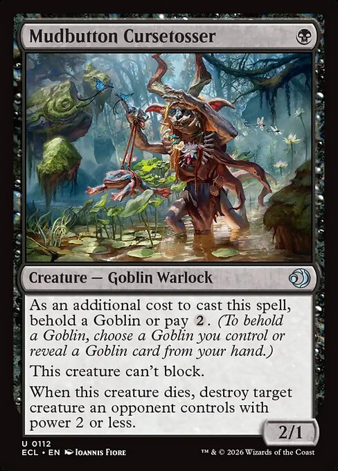 Mudbutton Cursetosser #112 from Lorwyn Eclipsed