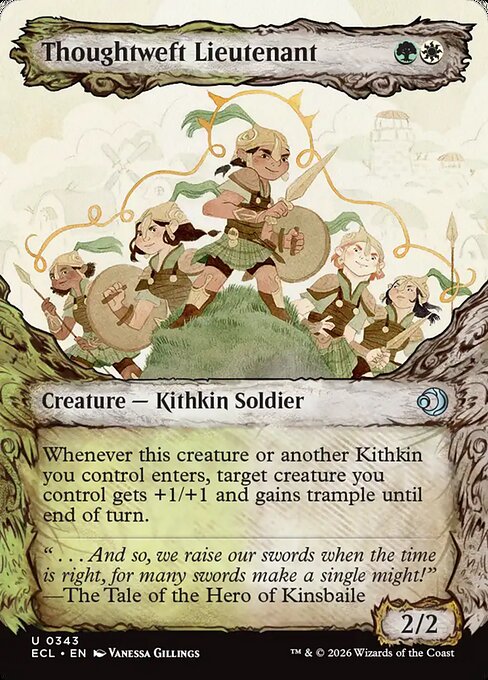 Thoughtweft Lieutenant #343 from Lorwyn Eclipsed