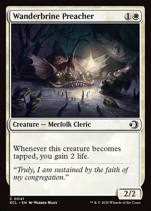 Wanderbrine Preacher #41 from Lorwyn Eclipsed