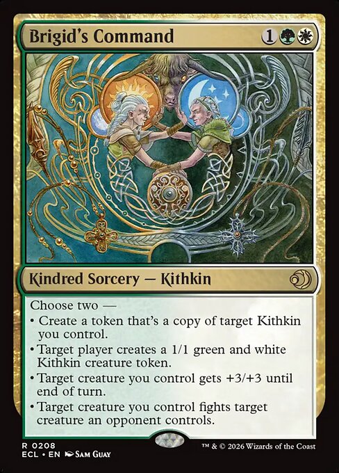 Brigid's Command #208 from Lorwyn Eclipsed
