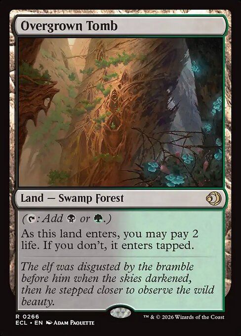 Overgrown Tomb #266 from Lorwyn Eclipsed