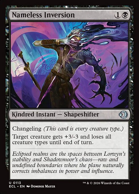 Nameless Inversion #113 from Lorwyn Eclipsed