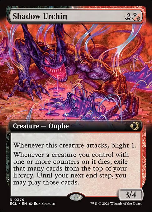 Shadow Urchin #379 from Lorwyn Eclipsed
