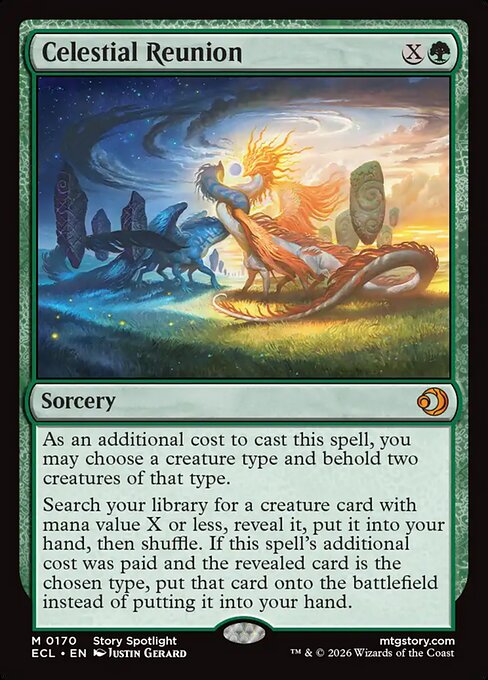 Celestial Reunion #170 from Lorwyn Eclipsed