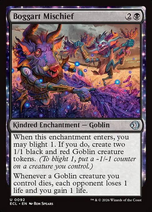 Boggart Mischief #92 from Lorwyn Eclipsed