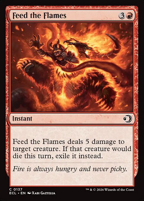 Feed the Flames #137 from Lorwyn Eclipsed