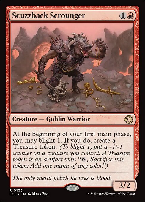 Scuzzback Scrounger #153 from Lorwyn Eclipsed