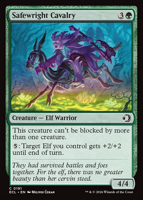 Safewright Cavalry #191 from Lorwyn Eclipsed