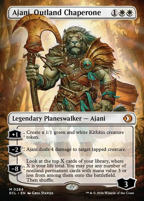 Ajani, Outland Chaperone #284 from Lorwyn Eclipsed