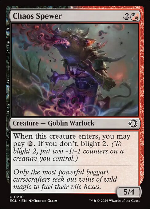 Chaos Spewer #210 from Lorwyn Eclipsed