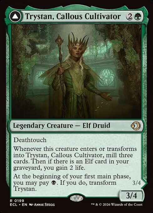 Trystan, Callous Cultivator // Trystan, Penitent Culler #199 from Lorwyn Eclipsed