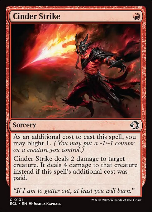 Cinder Strike #131 from Lorwyn Eclipsed