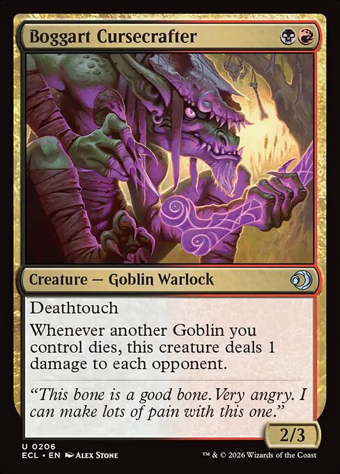Boggart Cursecrafter #206 from Lorwyn Eclipsed