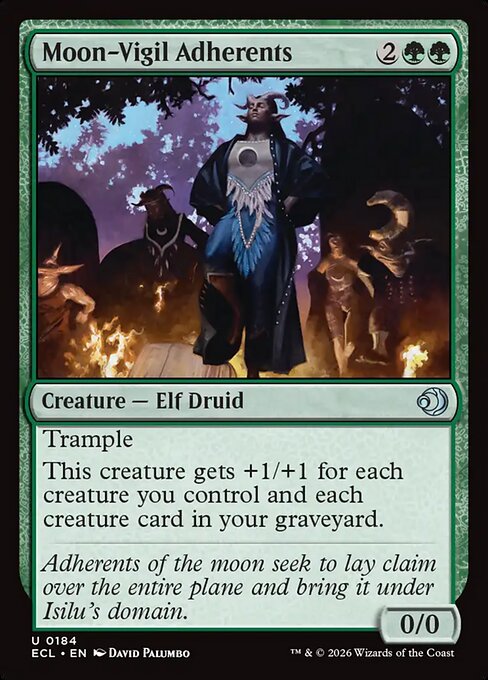 Moon-Vigil Adherents #184 from Lorwyn Eclipsed