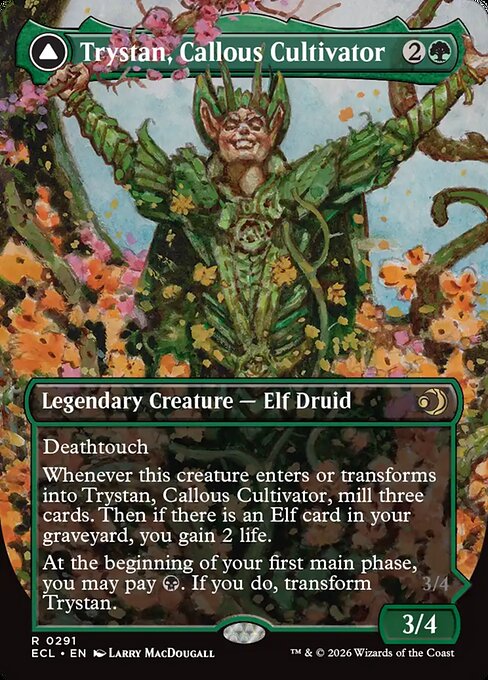 Trystan, Callous Cultivator // Trystan, Penitent Culler #291 from Lorwyn Eclipsed