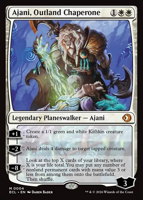 Ajani, Outland Chaperone #4 from Lorwyn Eclipsed