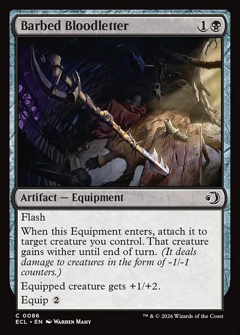 Barbed Bloodletter #86 from Lorwyn Eclipsed
