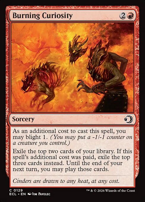 Burning Curiosity #129 from Lorwyn Eclipsed
