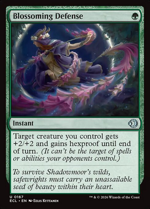 Blossoming Defense #167 from Lorwyn Eclipsed