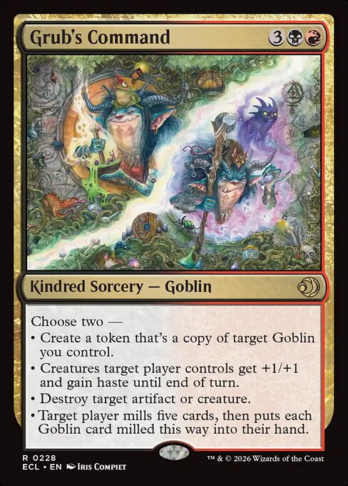 Grub's Command #228 from Lorwyn Eclipsed